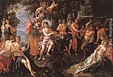 Hendrick De Clerck Canvas Paintings - The Punishment of Midas